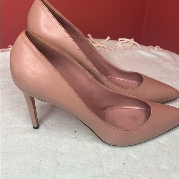 Gucci Women's Pink Leather Pumps Size 40 Stiletto Heel Alessandro Michelle era - Picture 5 of 12